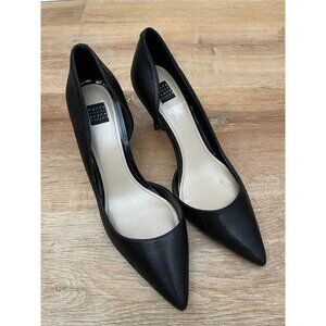 EUC White House Black Market Pointed Black Heels